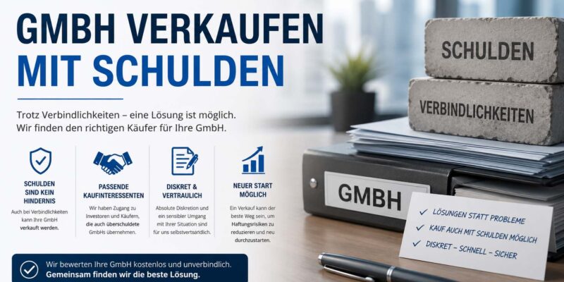 gmbh verkaufen mit schulden