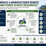 how would a manufacturer benefit by using fewer scarce resources?
