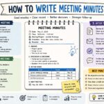 how to write meeting minutes