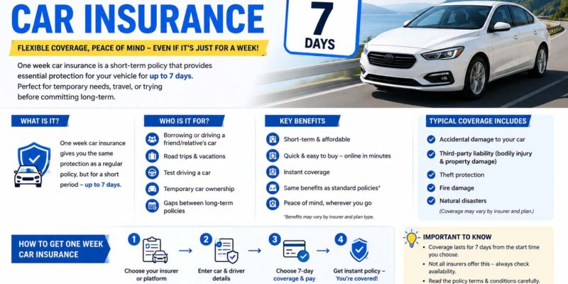 one week car insurance
