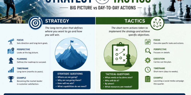 strategy vs tactics