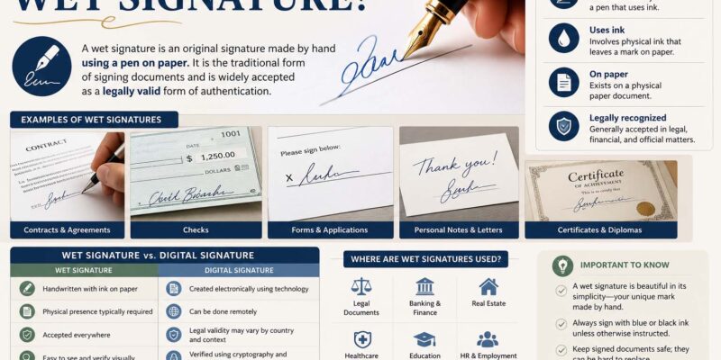 what is a wet signature