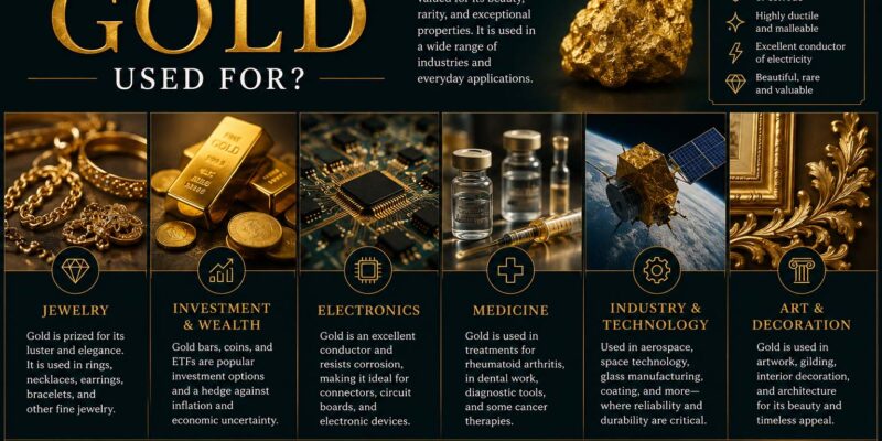 what is gold used for