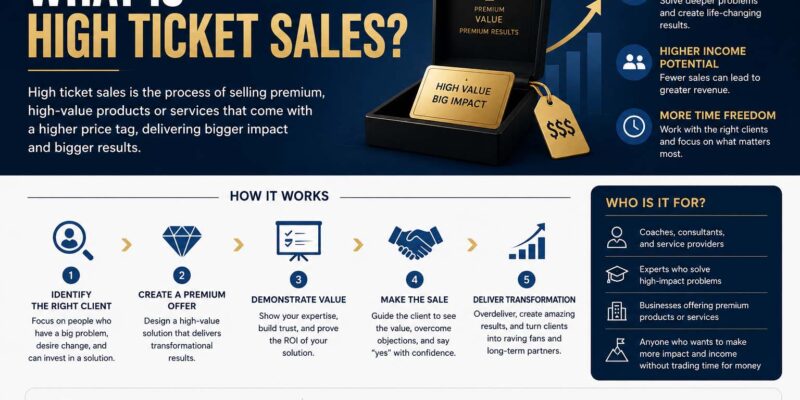what is high ticket sales