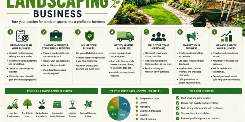 how to start a landscaping business