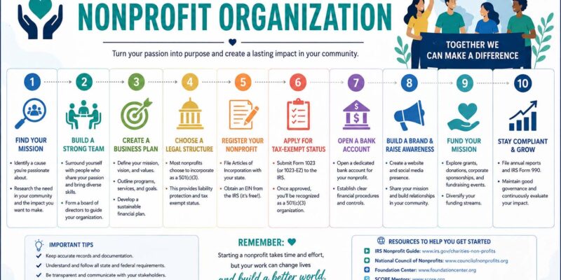 how to start a nonprofit organization