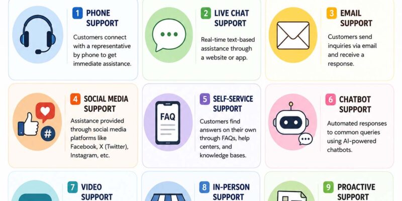 types of customer service
