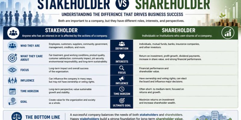 stakeholder vs shareholder