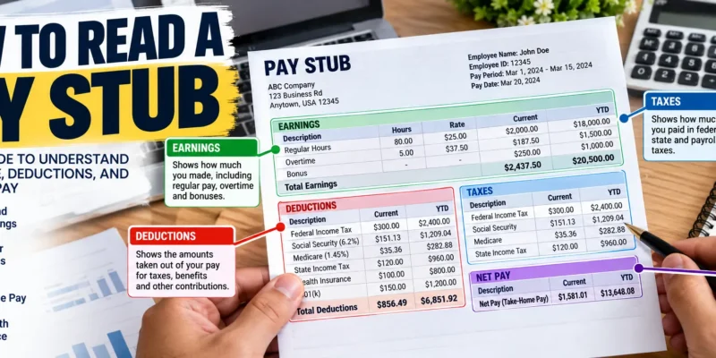 how to read a pay stub
