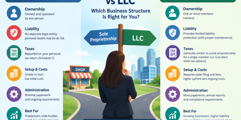 sole proprietorship vs llc