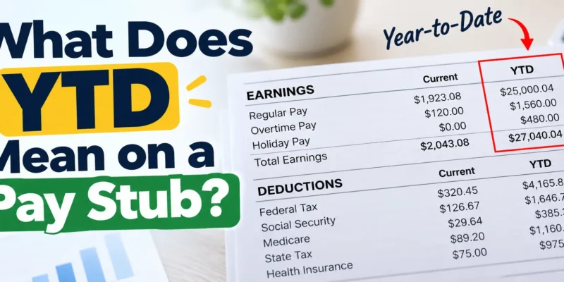 What does YTD mean on a pay stub